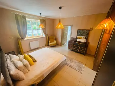 Łóżko lub łóżka w pokoju w obiekcie Luxury Apartments