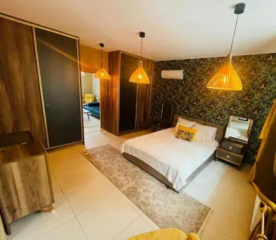 Łóżko lub łóżka w pokoju w obiekcie Luxury Apartments