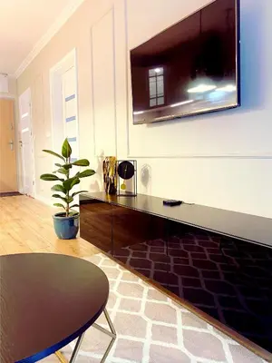 Telewizja i/lub zestaw kina domowego w obiekcie Apartament Braniborska