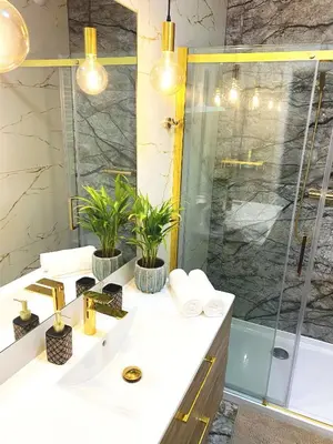 Łazienka w obiekcie Apartament Braniborska