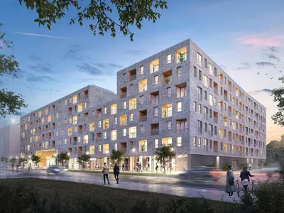 Budynek, w którym mieści się apartament