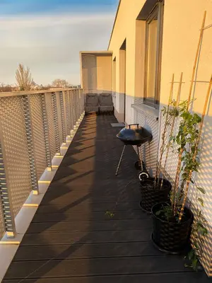 Balkon lub taras w obiekcie Gdanska Apartment