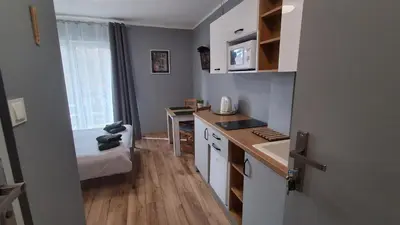 Kuchnia lub aneks kuchenny w obiekcie Idylla Apartamenty Gościnne blisko centrum