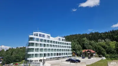 Budynek, w którym mieści się apartament