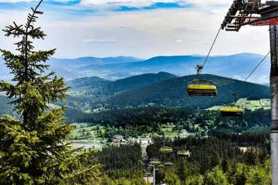Widok na góry z tego apartamentu