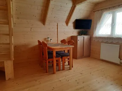 Telewizja i/lub zestaw kina domowego w obiekcie Domek KOTlina
