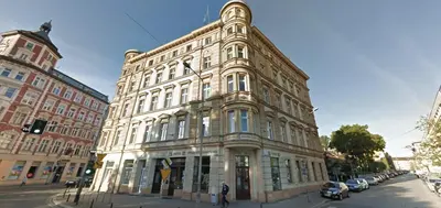 Budynek, w którym mieści się apartament