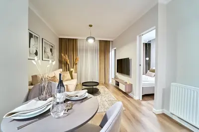 Telewizja i/lub zestaw kina domowego w obiekcie LAGUNA Apartament Polanica Residence 35