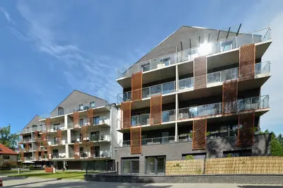 Budynek, w którym mieści się apartament