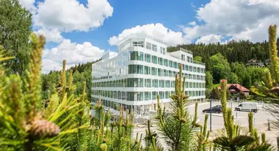 Budynek, w którym mieści się apartament