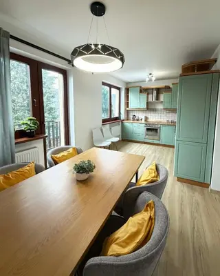 Kuchnia lub aneks kuchenny w obiekcie Apartamenty Przy Stoku Lądek Zdrój