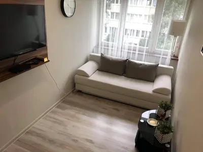 Telewizja i/lub zestaw kina domowego w obiekcie Apartament Datini, 40 m2
