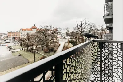 Balkon lub taras w obiekcie APARTAMENTY PARK CITY