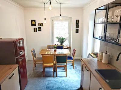 Kuchnia lub aneks kuchenny w obiekcie Apartament Retro