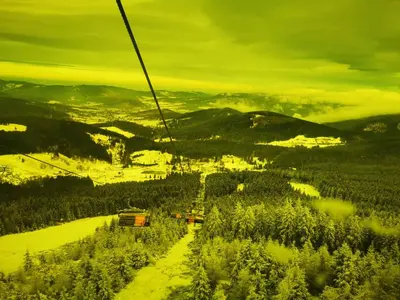 Widok na góry z tego apartamentu