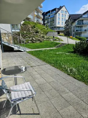 Ogród w obiekcie Apartament Czarna Góra TIGNES 4 Sienna