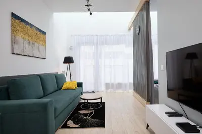 Telewizja i/lub zestaw kina domowego w obiekcie Green Ande