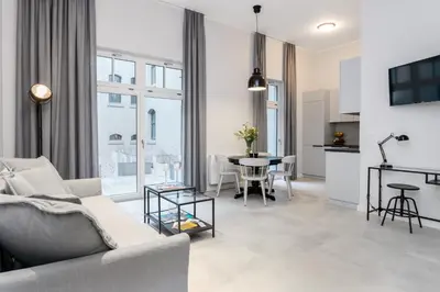Telewizja i/lub zestaw kina domowego w obiekcie Prince4You Apartments