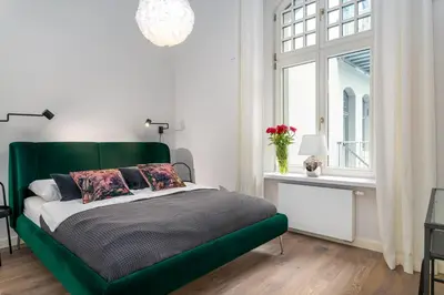 Łóżko lub łóżka w pokoju w obiekcie Prince4You Apartments