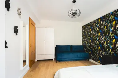Łóżko lub łóżka w pokoju w obiekcie Apartament Rynek Więzienna