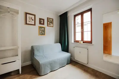 Łóżko lub łóżka w pokoju w obiekcie Apartament Rynek Więzienna