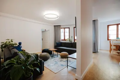 Część wypoczynkowa w obiekcie Apartament Rynek Więzienna