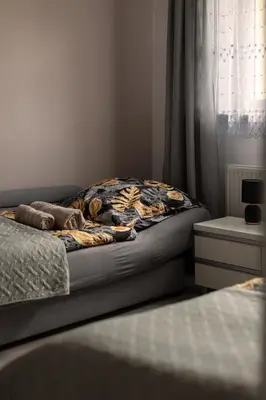 Łóżko lub łóżka w pokoju w obiekcie Apartament Milena