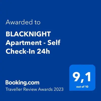 Certyfikat, podpis lub inny dokument wystawiony w obiekcie BLACKNIGHT Apartment - Self Check-In 24h
