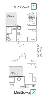 Plan piętra w obiekcie miniSowa