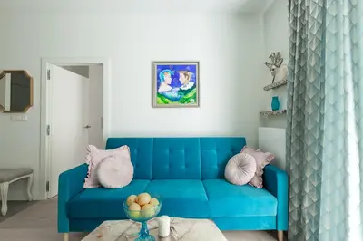 Część wypoczynkowa w obiekcie Apartament Wenecja Błękitna - Młyn Maria - Art Apartments