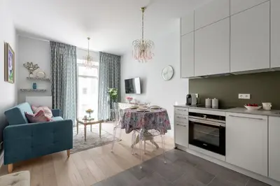 Kuchnia lub aneks kuchenny w obiekcie Apartament Wenecja Błękitna - Młyn Maria - Art Apartments