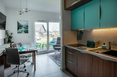 Kuchnia lub aneks kuchenny w obiekcie Apartament 4 pory roku
