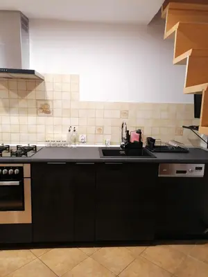 Kuchnia lub aneks kuchenny w obiekcie Apartament u Przewodnika Sudeckiego