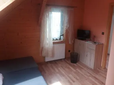 Telewizja i/lub zestaw kina domowego w obiekcie Apartament 