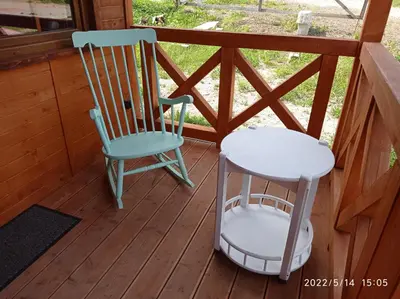 Balkon lub taras w obiekcie Domek nad Potokiem