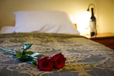 Łóżko lub łóżka w pokoju w obiekcie HOTEL I RESTAURACJA BROCHÓW
