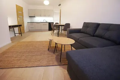 Kuchnia lub aneks kuchenny w obiekcie Wygodne Apartamenty Okrąglak Stronie Śląskie- Czarna Góra