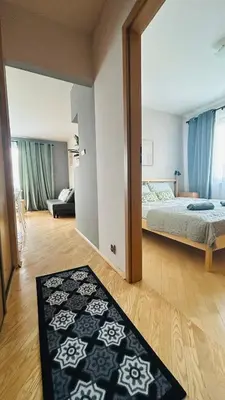 Łóżko lub łóżka w pokoju w obiekcie Apartament Słoneczny 6