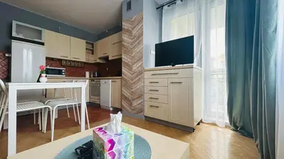 Kuchnia lub aneks kuchenny w obiekcie Apartament Słoneczny 6