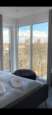 Łóżko lub łóżka w pokoju w obiekcie Apartament 23 Park City