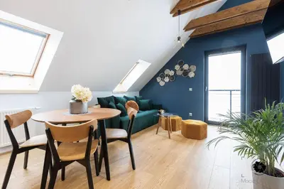 Część wypoczynkowa w obiekcie Liliowy Apartament