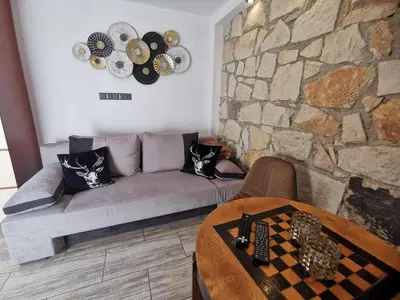Część wypoczynkowa w obiekcie Kryształowy Apartament z pięknym ogrodem w centrum uzdrowiska
