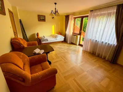 Część wypoczynkowa w obiekcie Dom na Poniatowie