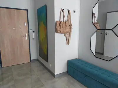 Część wypoczynkowa w obiekcie Apartament Blue Sky