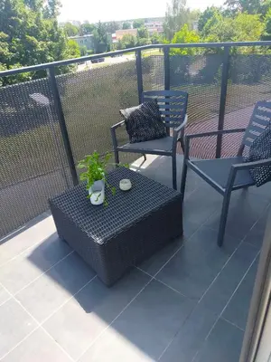 Balkon lub taras w obiekcie Apartament Blue Sky