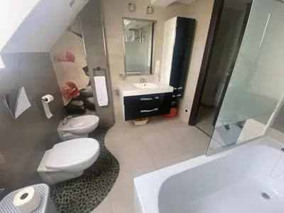 Łazienka w obiekcie Apartament W46B Deluxe w Bielawie Góry Sowie