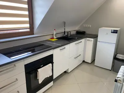 Kuchnia lub aneks kuchenny w obiekcie Apartament W46B Deluxe w Bielawie Góry Sowie