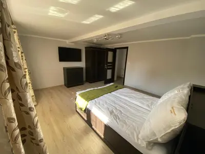 Łóżko lub łóżka w pokoju w obiekcie Apartament W46B Deluxe w Bielawie Góry Sowie