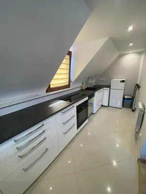Kuchnia lub aneks kuchenny w obiekcie Apartament W46B Deluxe w Bielawie Góry Sowie