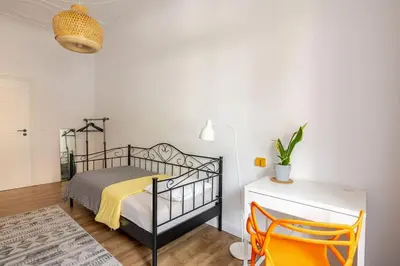 Łóżko lub łóżka w pokoju w obiekcie Apartament ROZETA centrum 6os